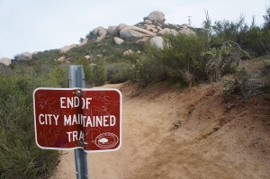 End of City Maintained Trail